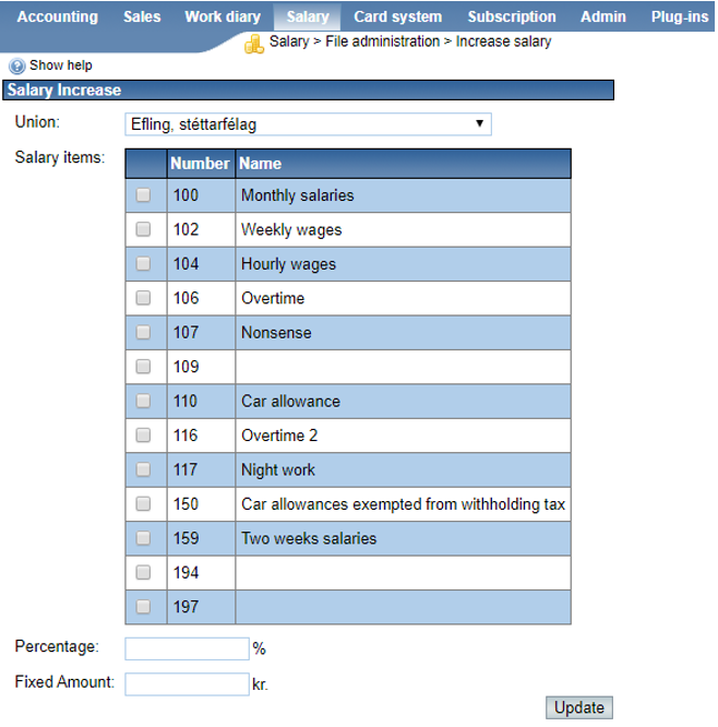 increaseSalary