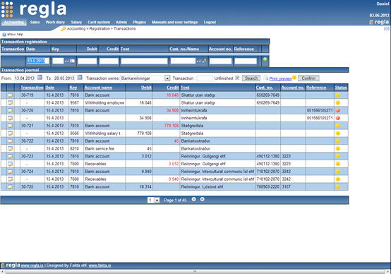 RegistrationTransactions