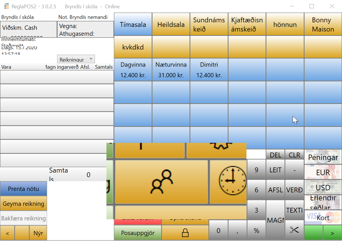 POS tímaskráning 1